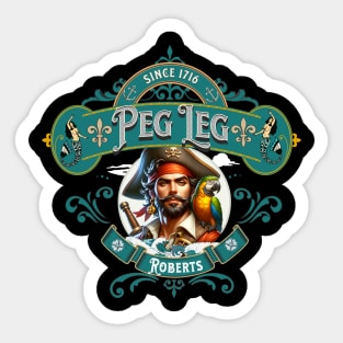 Peg Leg Roberts Sticker